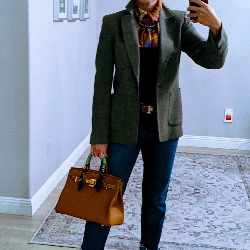 MaxMara Olive Green Blazer
